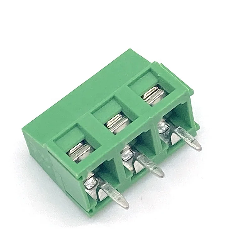 Wire connector electric HQ127V-508mm brass contact PCB screw type terminal block