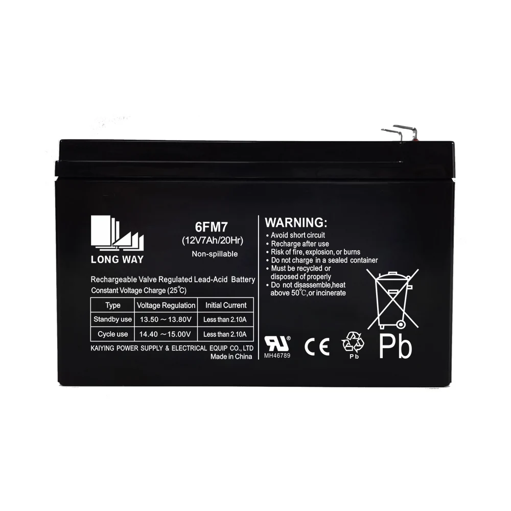 Deep Cycle Lead-acid AGM Rechargeable Low Self discharge Maintenance Free 12V7Ah 6FM7 Electric Power Toy Car AGM Battery