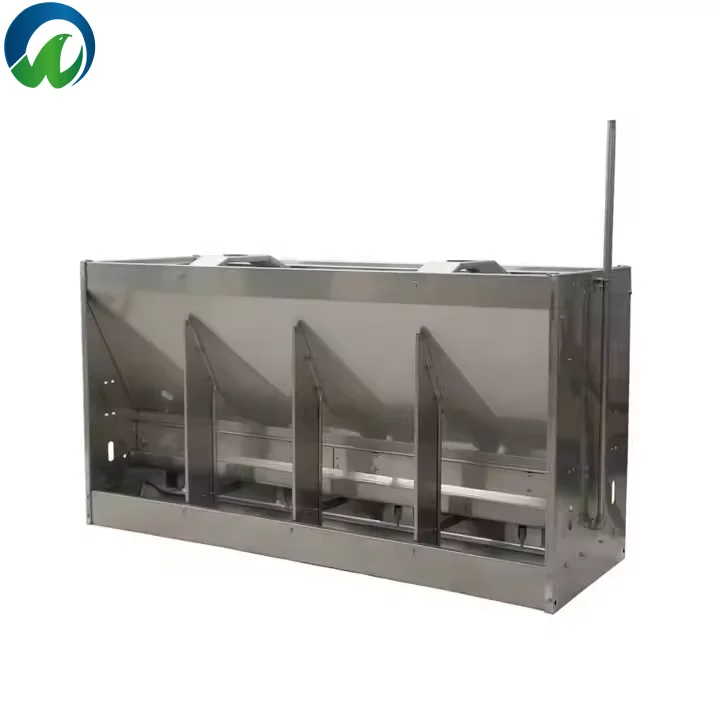Double Side 304 Stainless Steel Pig Feeder Dry and Wet for Fattening Pig Nursery Pig Home Use Animal Feeders Used Condition