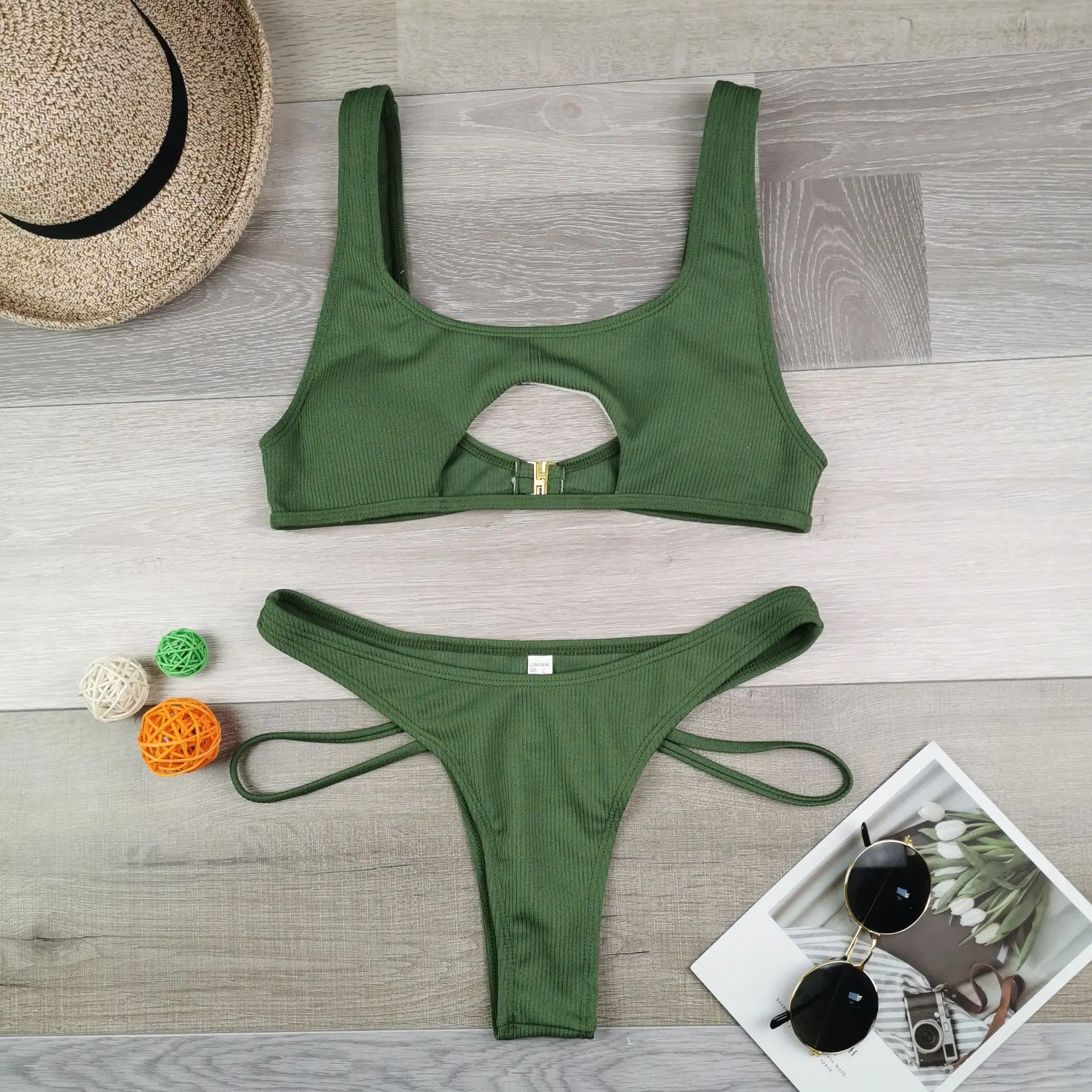 Sexy Bikini Set Korea Women Swimsuit Push Up High Waist Beachwear Swimwear & Beachwear Women Swimsuit