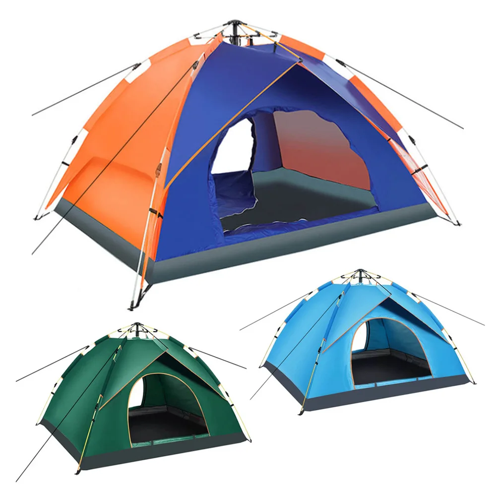 Outdoor Sports camping Ultralight Waterproof 3-4 Person Large travel Beach living resort tent