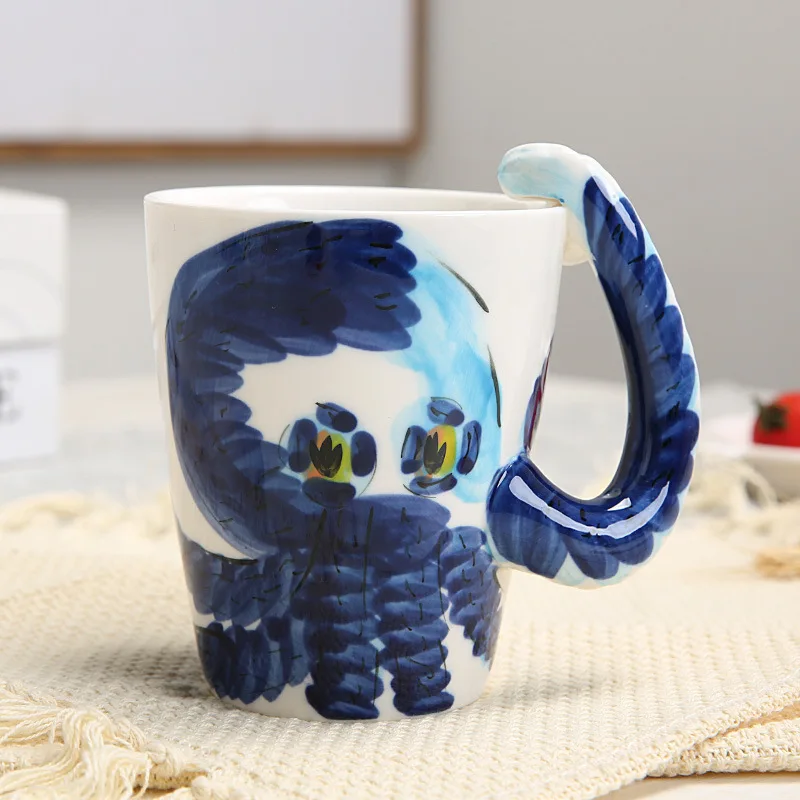 
Hot sale Creative 3D animal octopus Mug student office drinking water ceramic cup Tourist Souvenir Mug with octopus handle 