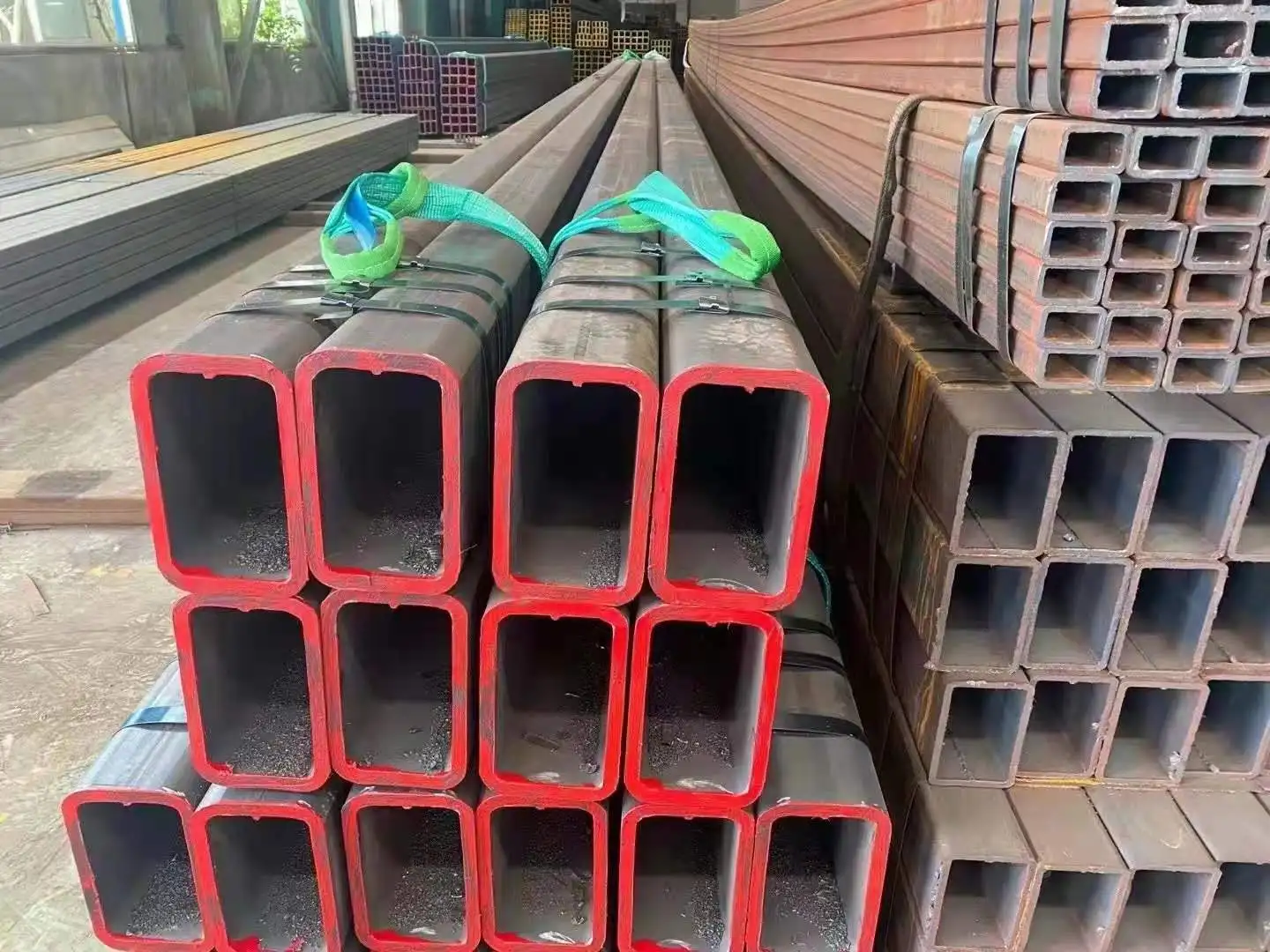 Galvanized square tube Q235B square tube galvanized square tube hot dip galvanized welded steel pipe manufacturer