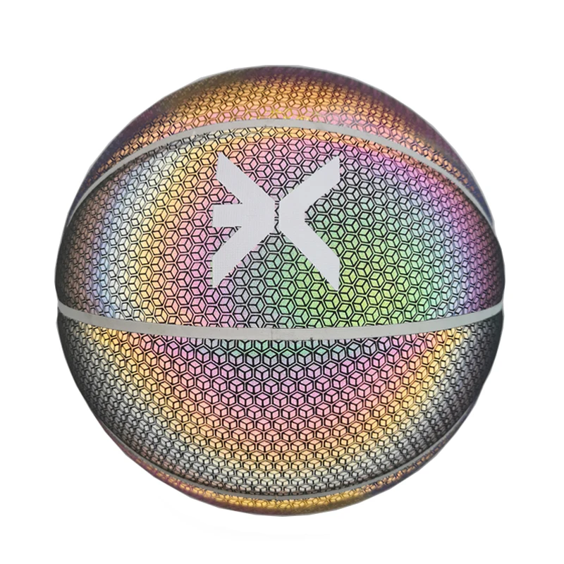 Luminous reflective basketball glow in the dark ball basketball