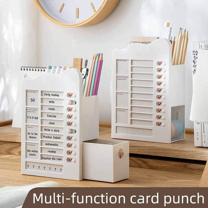 Newly upgraded Desktop stationery Large capacity storage box Plastic pen holder for high appearance level student desktops