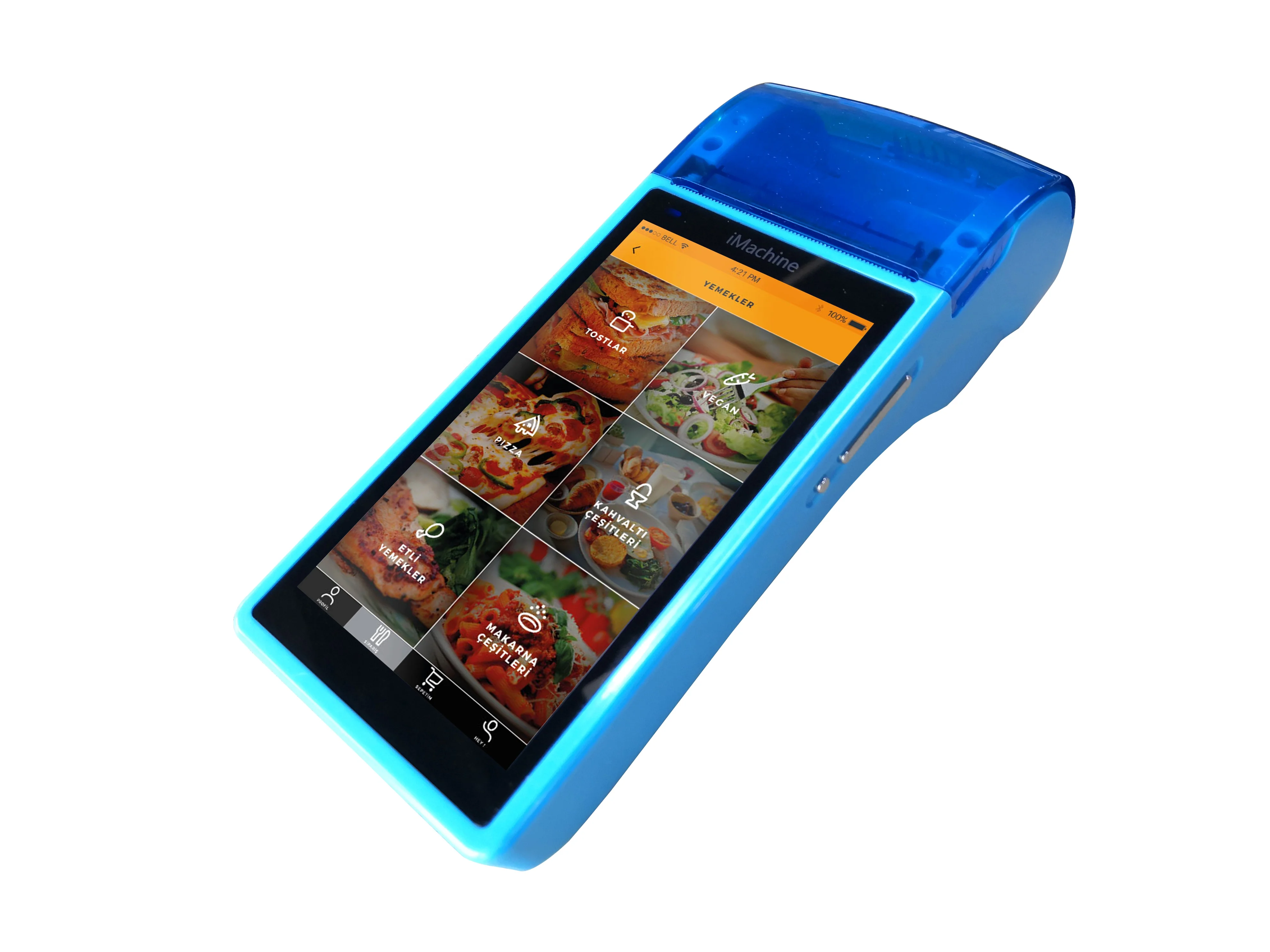 5.5 Inch Smart POS System Handheld Android with NFC/WIFI/BT Scanner for the Ordering System Android 11 6 Inch All in One POS
