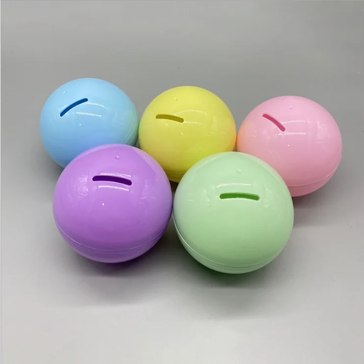 Jn2022 Wholesale 100mm Twisting Ball Bath Toys Custom Plastic Capsule Vending Empty Toy Capsules for Kids Suppliers