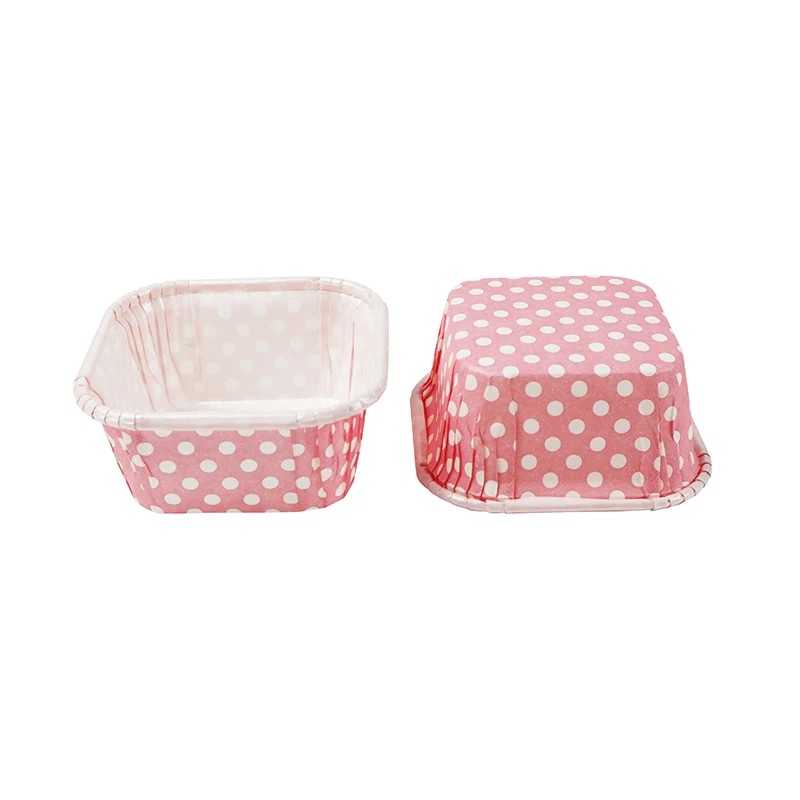 Kitchen Bakeware Rectangular Carbon Steel Natural Disposable Cupcake Paper Baking Cups For Cake
