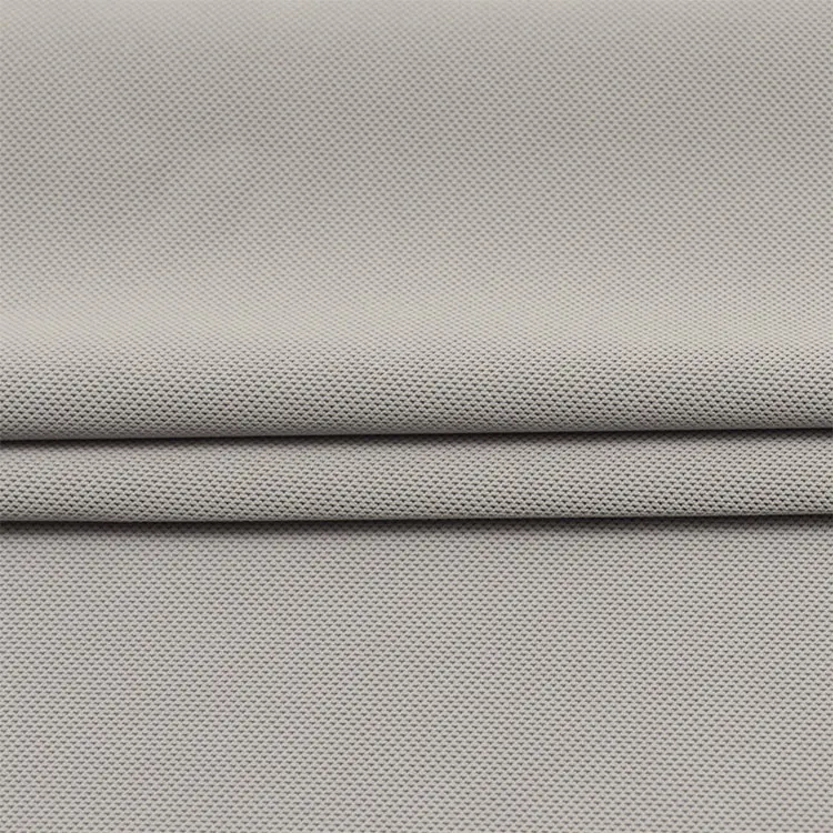 Easy care quick dry nylon spandex knitted warp jacquard pique fabric for polo shirt
