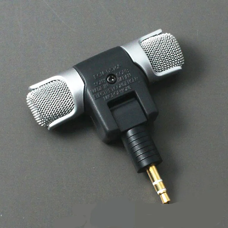 Mini Portable 3.5mm 3 poles 4 poles aux Mini Microphone for MIC-DS70P Condensers Stereo Microphone For MD computer  /phone