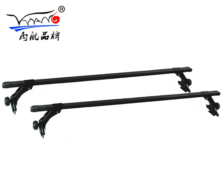YH-A-020 High Quality Iron Universal Roof Rack Luggage Rack Roof Bar Cross Bar For Rain Trough Rain Gutter With High Brackets
