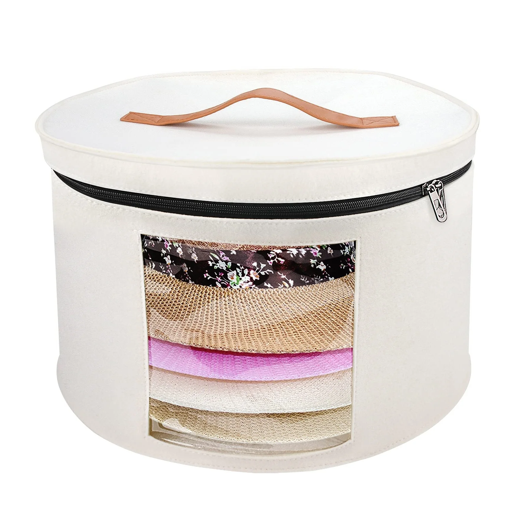 Wholesale Custom Round Hat Boxes Hat Storage Box Hat Container with Lid for Women & Men