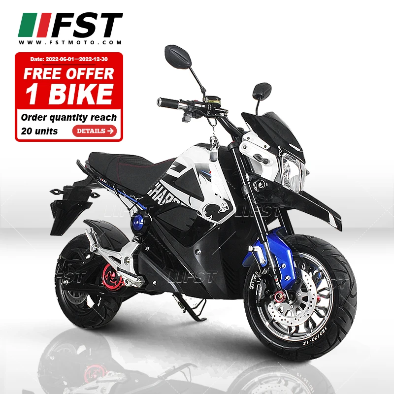 Off-Road Motorcycle Scooter Motor Racing Sport 80Kmh Adult 3000W Electric Motorcycle