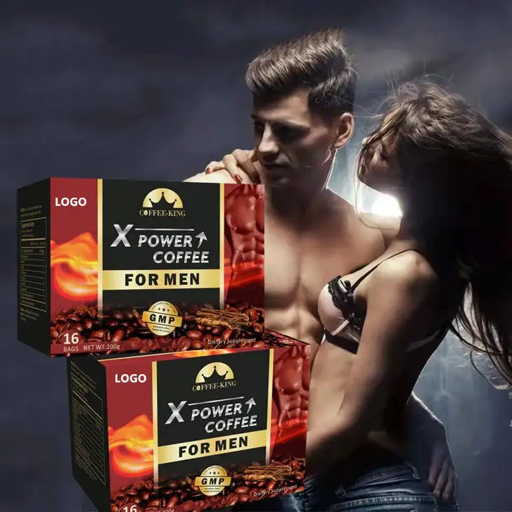 Травяная добавка X Power Boost Coffee Maca растворимый черный кофе Tongkat Ali женьшень Energy для мужчин