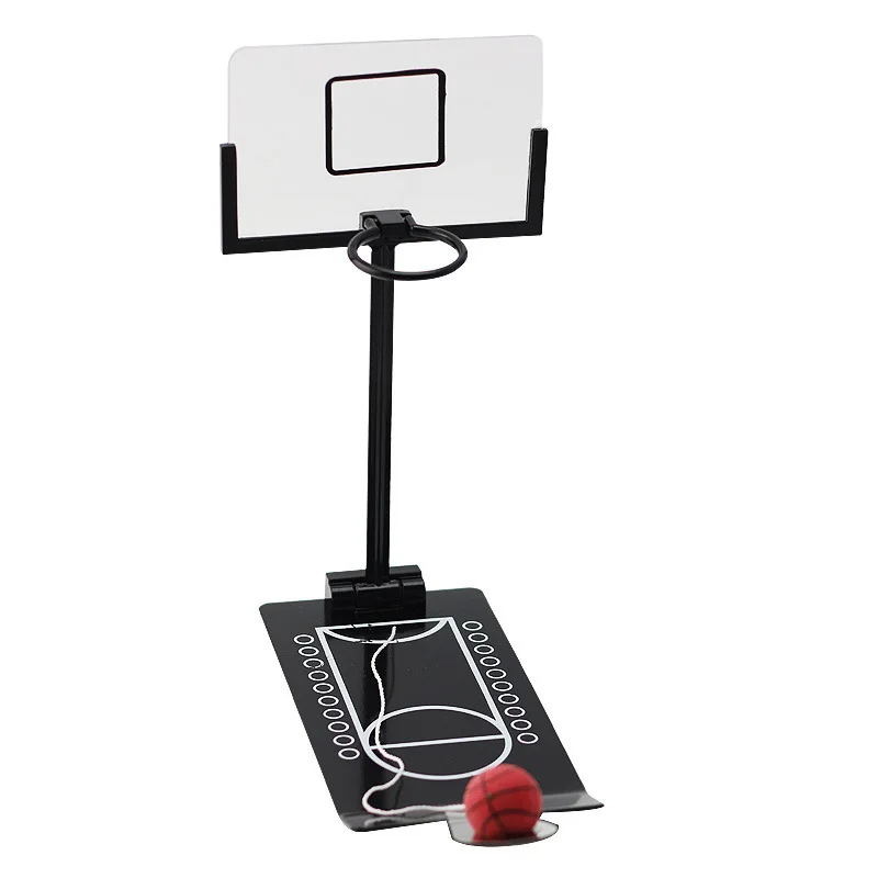 Portable Indoor Foldable Office Game Set Mini Desktop Basketball Playing Games Table Hoop Toy for Kids and Adults