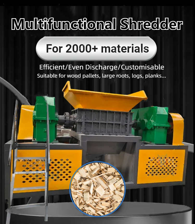 Super quality competitive price wood working wood shredder grinder wood waste crusher mill waste