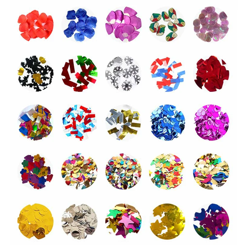 Boomwow Eco Friendly 1.5cm 2.5cm Biodegradable Wedding Metallic Confetti Tissue Paper boy or girl reveal party Confetti bags