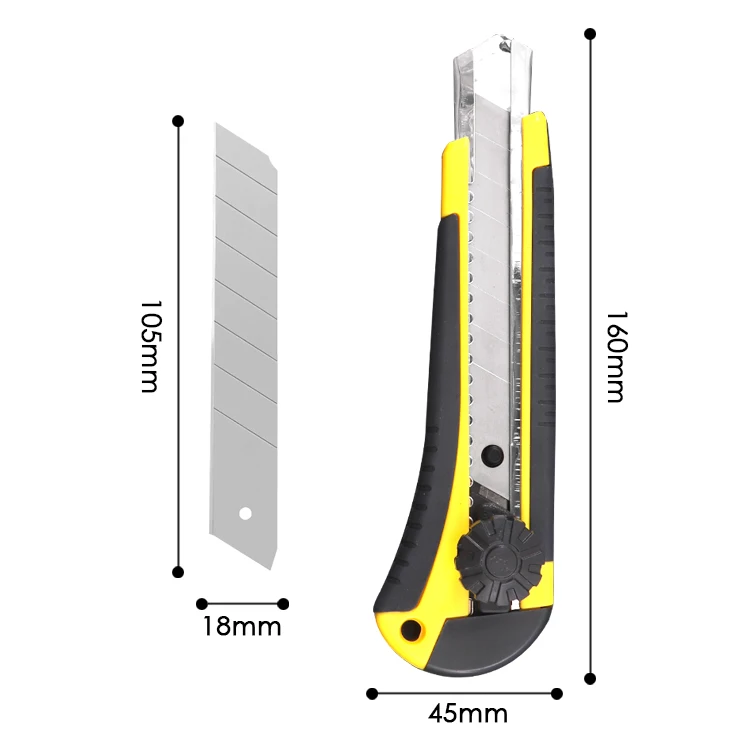 Popular Colorful Plastic Cutter Knife With One Hidden Refill