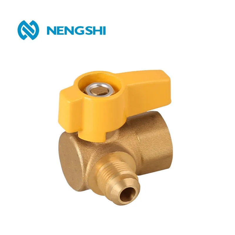Female Male Brass Gas Ball Valve With Butterfly Handle 1/2 inch 3/4 inch 1 inch
