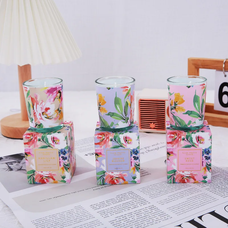 WELLNESS Holiday Ornament Scented Soy Wax Candle Luxury Custom Glass Jar Essential Oils Perfume Candles & Home Fragrance Gift