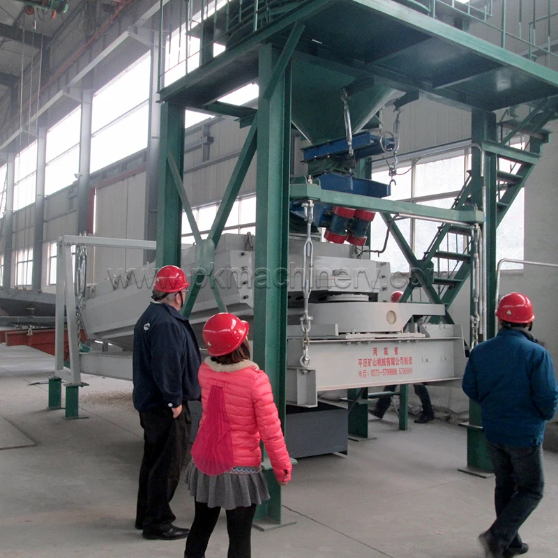 Large capacity fertilizer sieving gyratory screen
