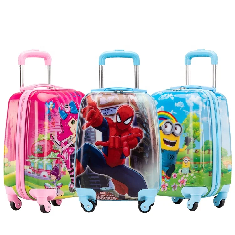 
personalized children kids rolling suitcase hard case luggage travel trolley bags for kids children 