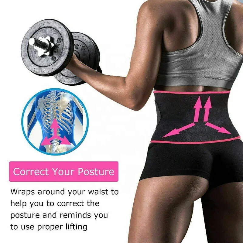 Sports Sweat Burst Waist Support Belt Shape Running Durable Waist Abdominal Fat Burning Training Belt Sauna Set Waist Trimmer