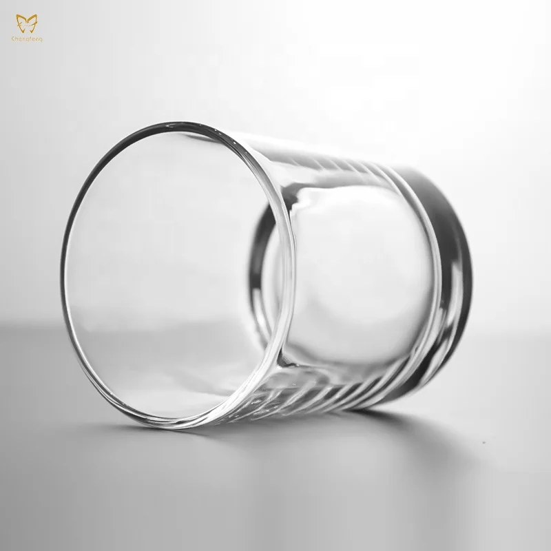 Lead-Free Crystal Round Whiskey Rocks Glasses with Heavy Base and custom logo