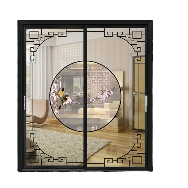 Modern Simple  flight case sliding doors Frame Casement Concealed Cavity sliding shoji doors  aluminum interior sliding barn doo