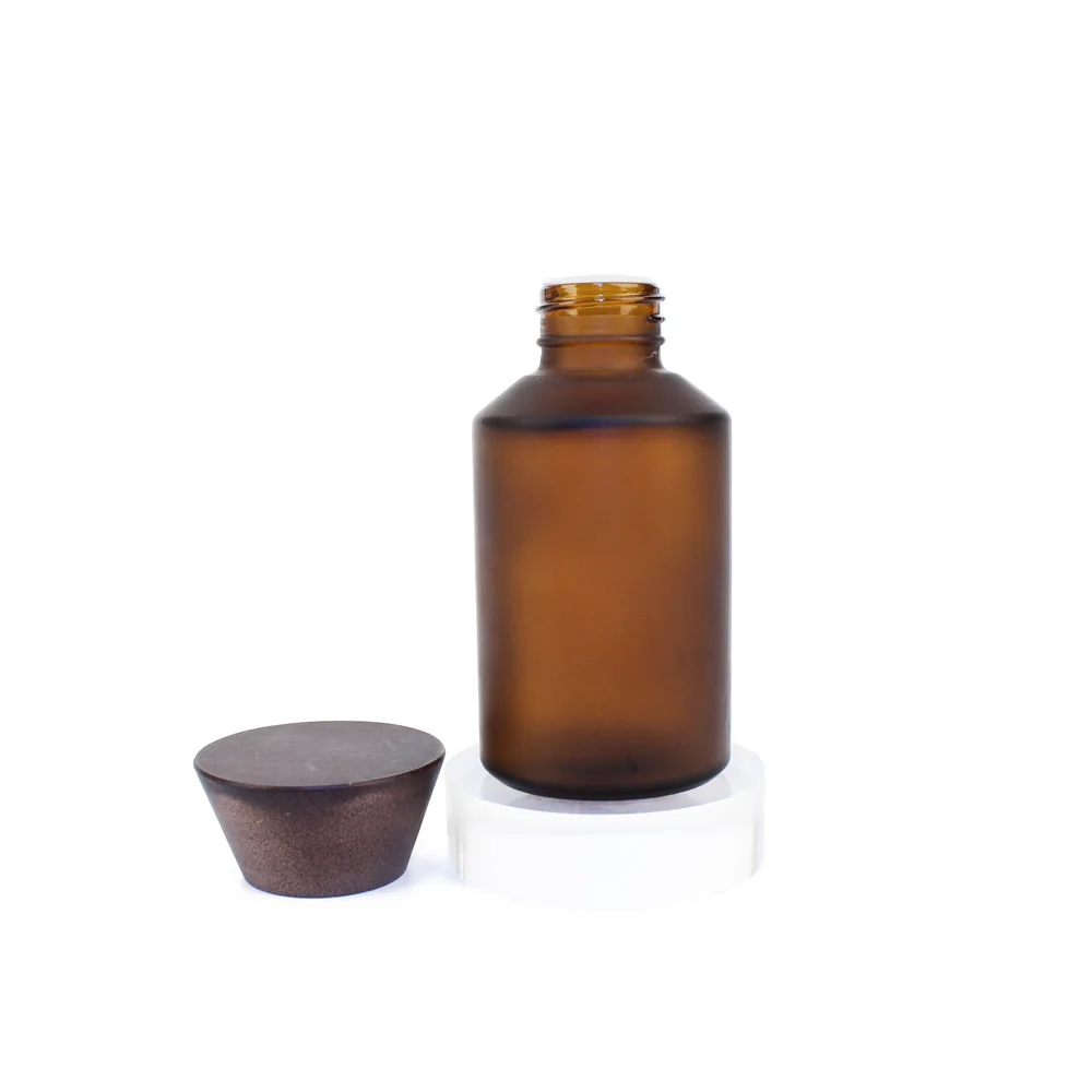 Heat resistant 2 4 6 8 oz candy foods rubber sealed wooden lid air tight storage containers glass jar with bamboo lid BP42T