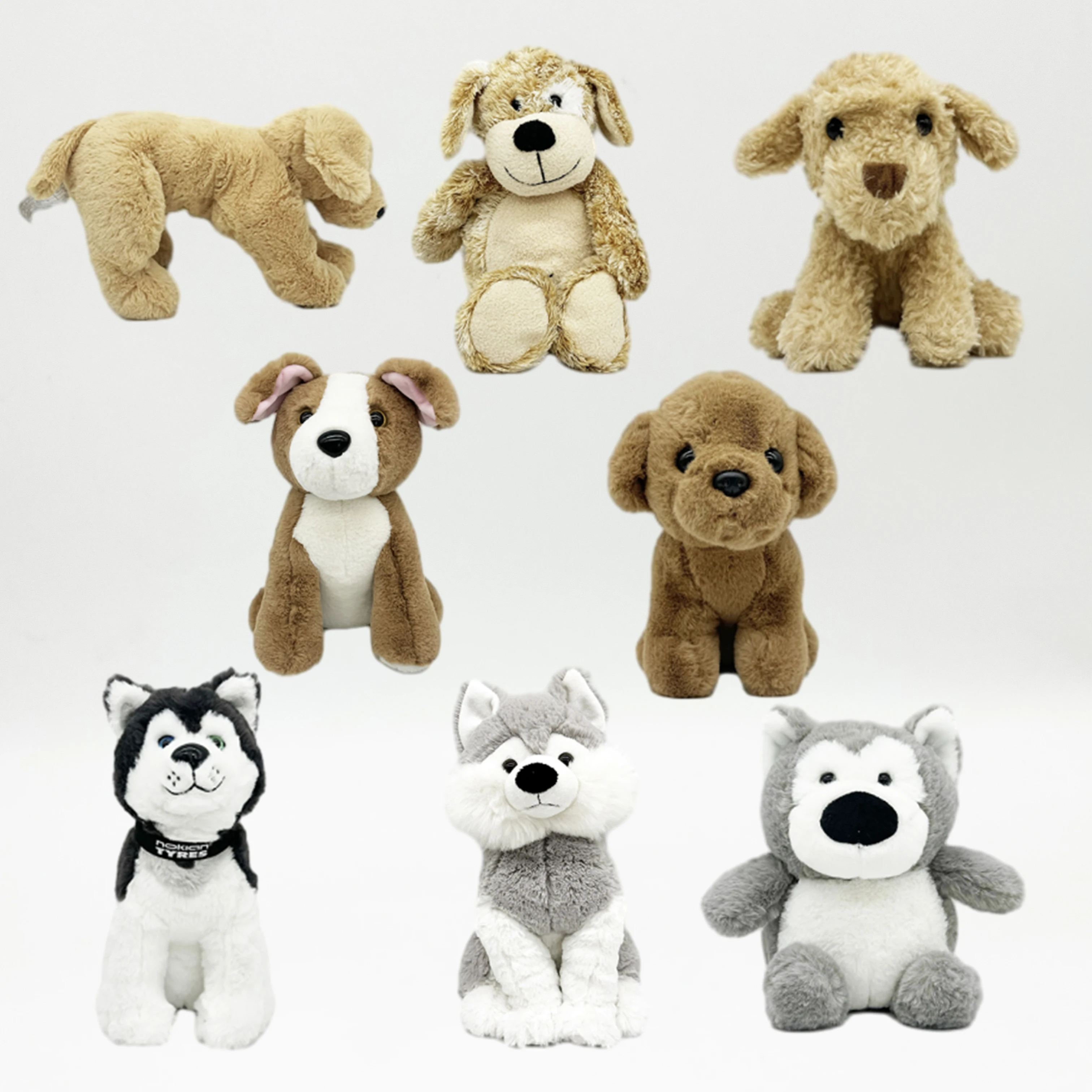 Stuffed Dog Customizable Plush Dog Sublimation Plush Toy Custom Logo Teddy Bear Dog Stuffed Animal