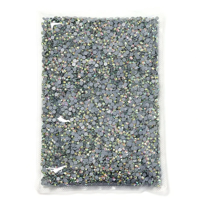 Wholesale bulk hot fix rhinestone crystal AB flat back rhinestones for dance dress