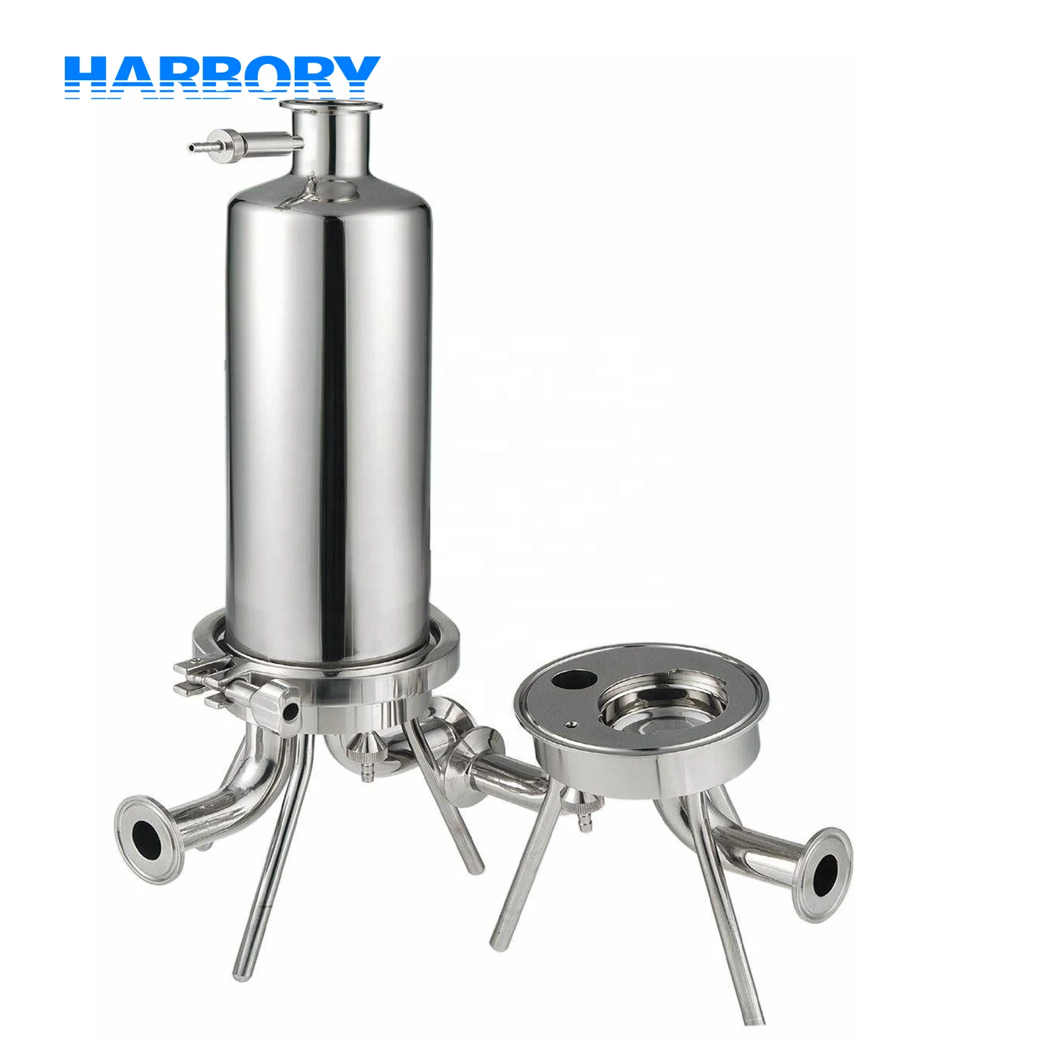 China Stainless Single Cartridge Filter Housings High Precision 0.01 Micron Pleated Filter Cartridge Filter Housing