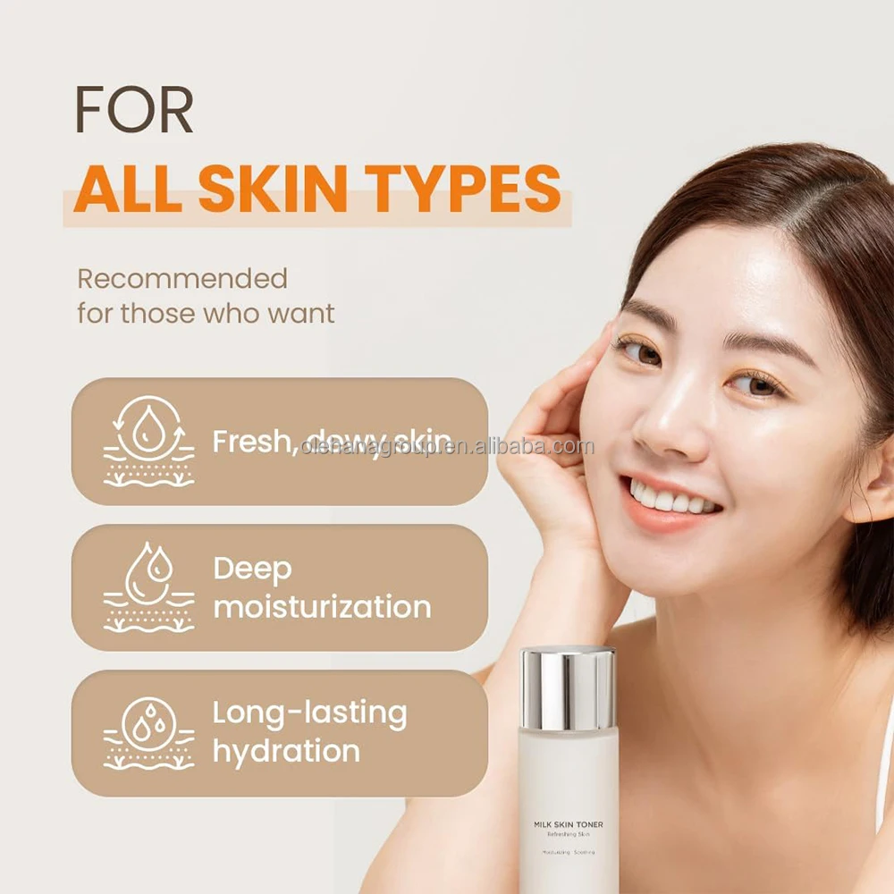 Rice Toner Korean Rejuvenating Skin Care Rice Bran Extracts Moisturizing Whitening Brightening Remove Dark Spot Milk Toner