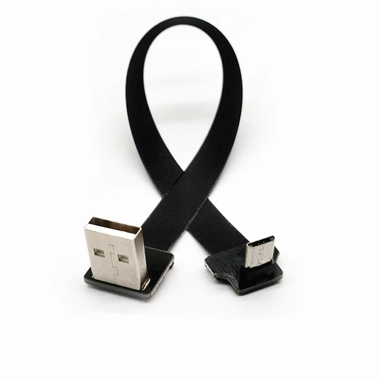 Кабель USB 3 1 типа c FPV плоский тонкий ленточный кабель FPC ffc от A до C под прямым углом 90