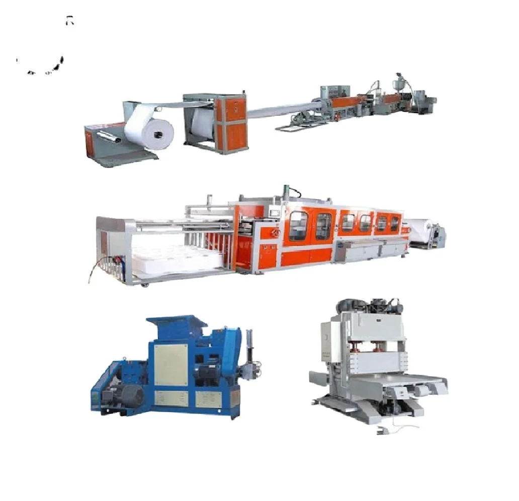 Full automatic PS foaming cup production line   PS foaming lunch box machine   plastic foaming box machine