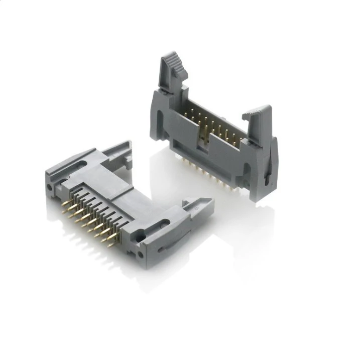 Плоский кабельный разъем 2 54 мм с SR ограничителем натяжения 16pin 10pin 20Pin IDC ленточный кабель гнездовые