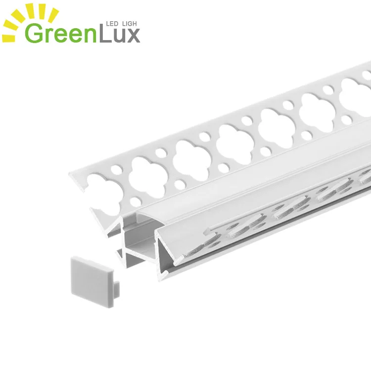 plaster wide deep led profile drywall led strip profile