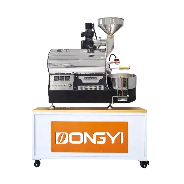 Small 1kg 2kg Coffee Bean Roaster Small Machine Roasting Machine Rotating Worktable For Coffee Toaster