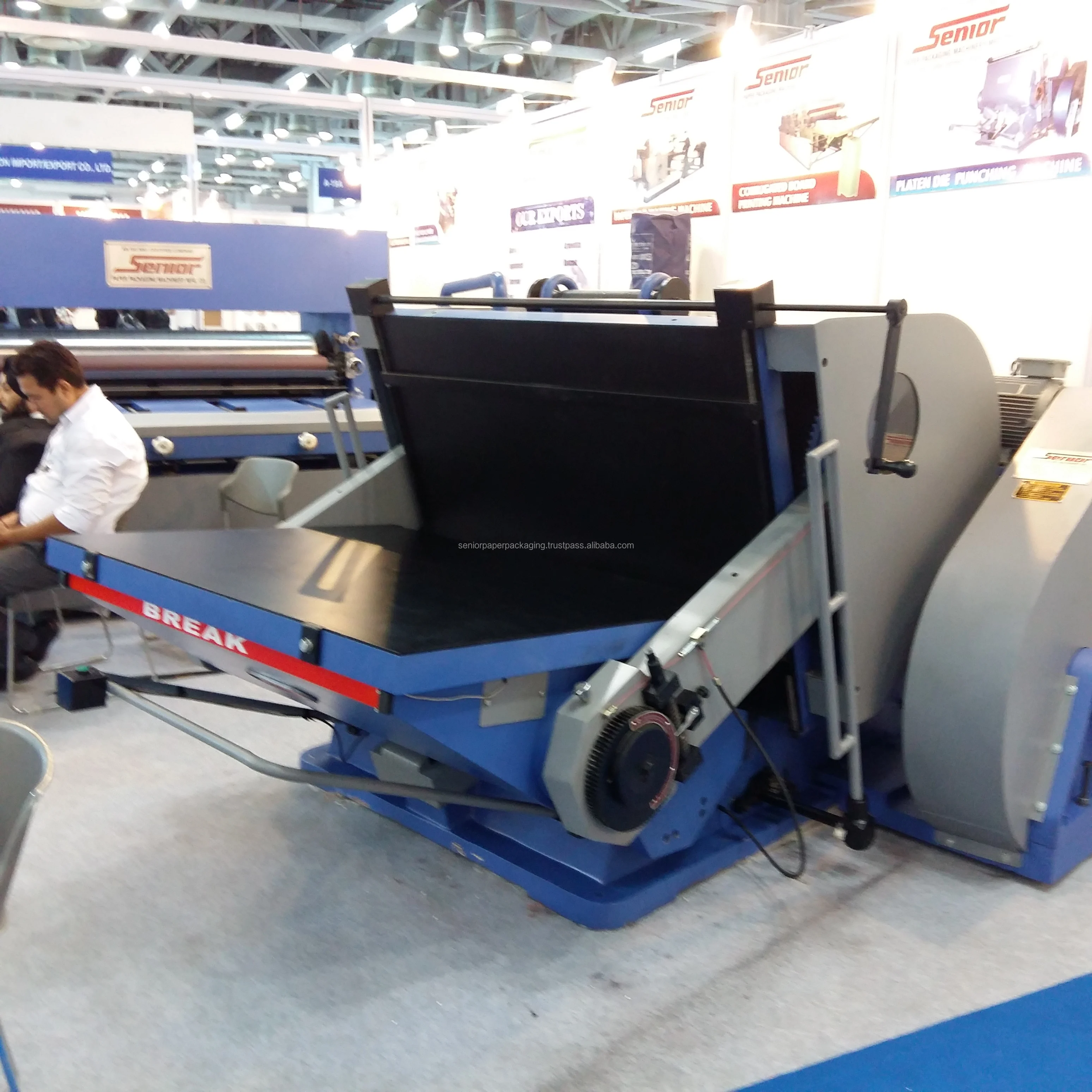 SENIOR make INDIAN Die Punching Cutting Creasing and Embossing Machine For Corrugated Carton Box manufacturers