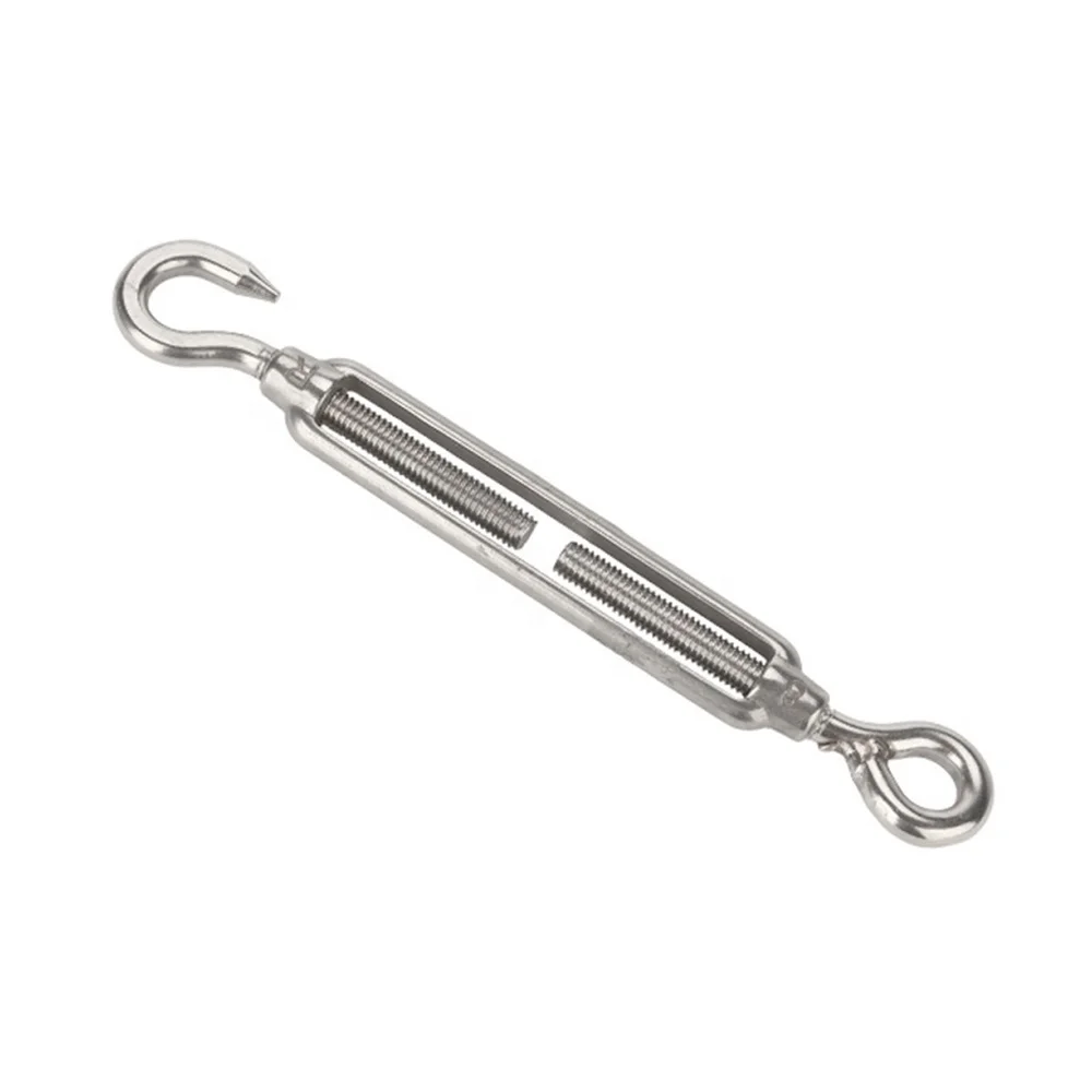 European Type Turnbuckle Hook&Eye High Polished Stainless Steel AISI316/304 Wire Rope For Assemble