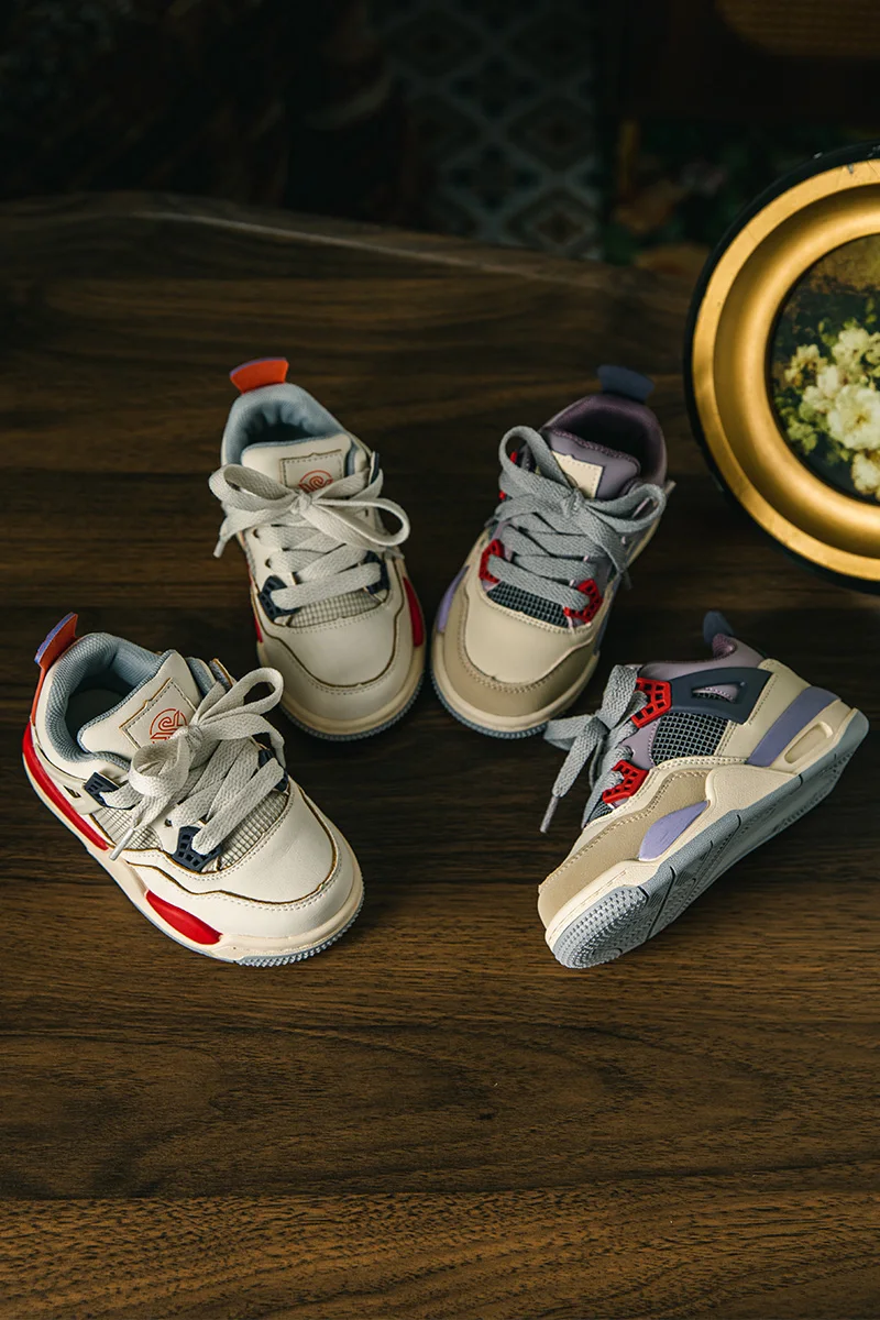 Wholesale Fashion Trend White Sports Shoes Casual Comfortable Board Shoes For Boys And Girls