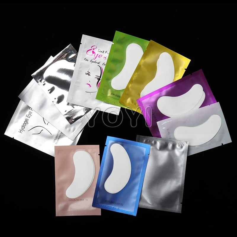 High quality Wholesale Under Eye Eyepatch Eyelash Gel Pad For Eyelash Extension Patch Lint Free hydrogel under eye pads