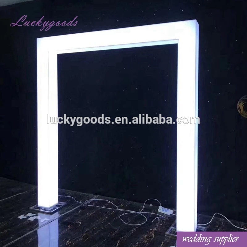 
LDJ864 large banquet party occassion white LED pillar arch for stage decoration 