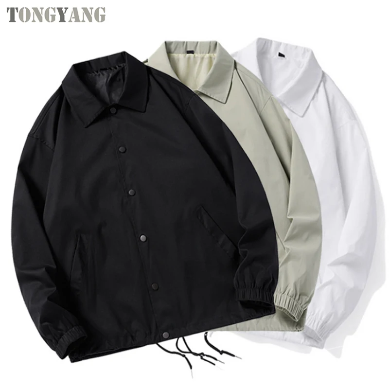 TONGYANG OEM Hot Sale Spring loose trainer coaches casual work jacket men outdoor jogging sport breathable lightweight jacket