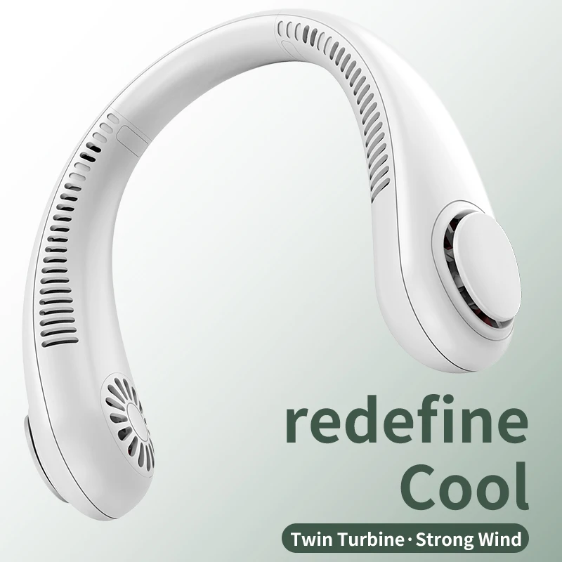 2022 NEW Portable Neck Cooling Fan mini rechargeable cooling hanging fan for indoor outdoor activity