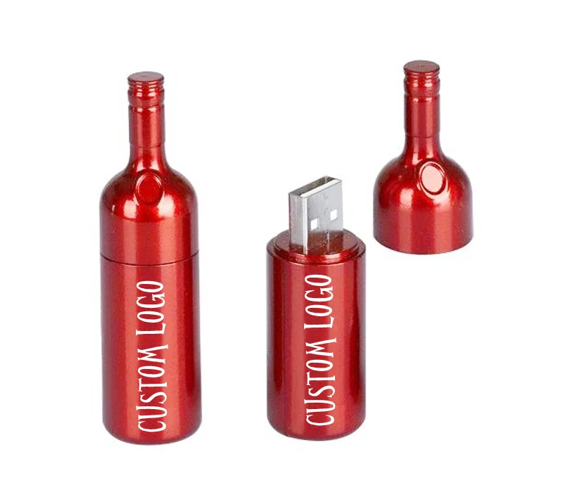 Usb флеш-накопитель в форме бутылки с лазерным логотипом, 4 ГБ, 8 ГБ, 16 ГБ, Usb 2,0, 3,0, Usb, хорошее качество, оптовая продажа с завода