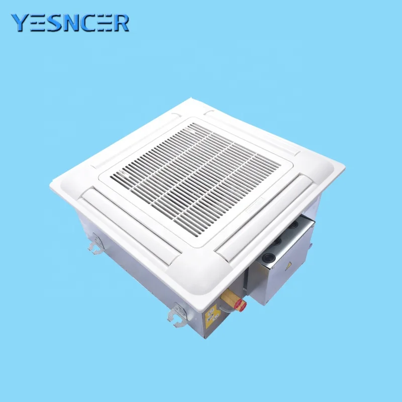 latest type low cost high wall chilled/hot hvac cassette water fan coil unit for hospitals and large-scale projects