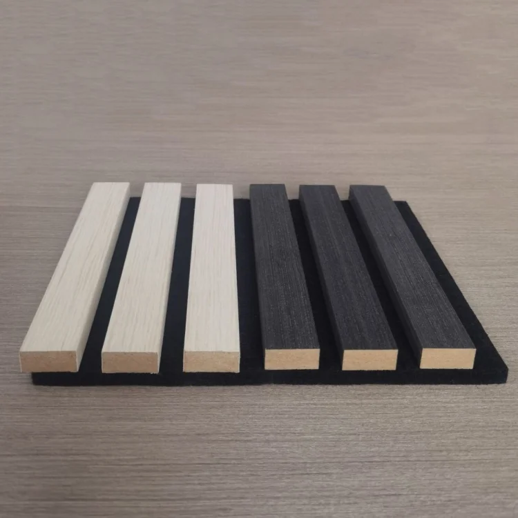 Akupanel Board Sound Insulation Sound Proof Foam Wood Slat Acoustic Noise Cancelling Wall Panels for Walls