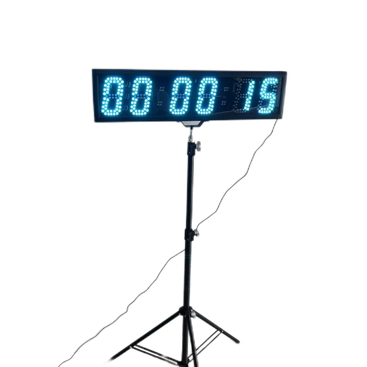 Jhering Double Sided Waterproof Outdoor LED 5 inch Digit 20 inch Screen Word Remote Clock Timer Timing Race Clock
